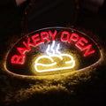 JFLLamp BAKERY OPEN Neon Signs for Wall Decor Neon Lights for Bedroom Led by JFLLamp