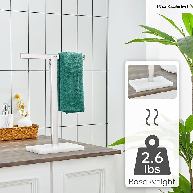 KOKOSIRI Hand Towel Rack Stand Towel Bar - Image 5