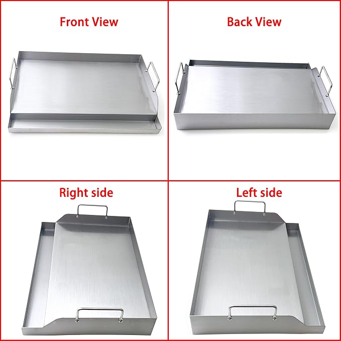 Direct Store Parts DS126 Stainless Steel BBQ Cooking Griddle, Universal Flat - Image 3