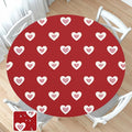 Valentines Day Round Fitted Tablecloth by Unknown