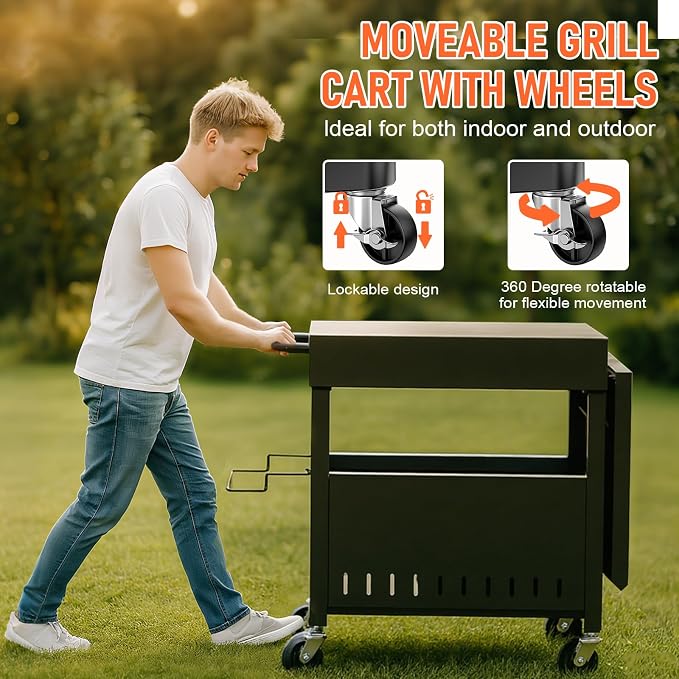 Outdoor Grill Table Cart for Blackstone 28"/36" Omnivore Griddle, Home BBQ - Image 6