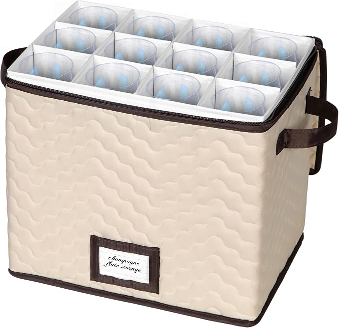 Wine Glass Storage Box with Dividers - Image 8
