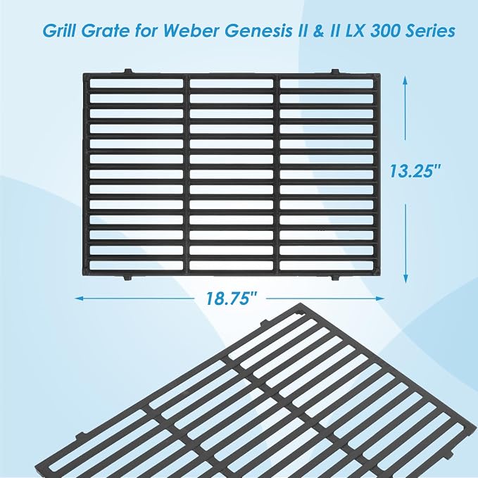 66095 18.75" Grill Grates for Weber GS4 Genesis II 300 and Genesis II LX 300 - Image 4