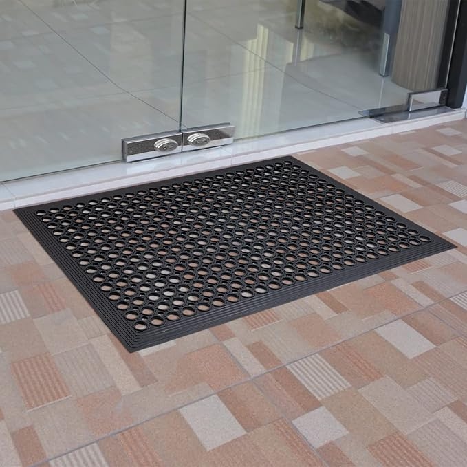 Rubber Outdoor Mats Commercial Restaurant Kitchen Anti Fatigue Rubber Drainage - Image 3