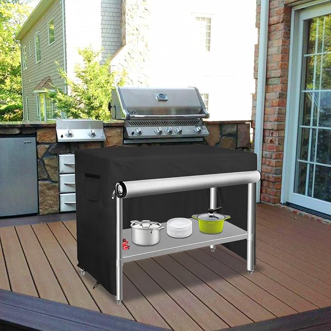 Bitubi 36 Inch Outdoor Prep Table Cover - Image 5