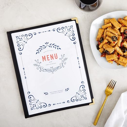 Juvale Clear Menu Covers 8x11 in 4 View - Image 2