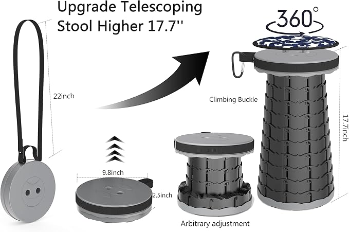 ALEVMOOM Telescoping Stool - Image 3