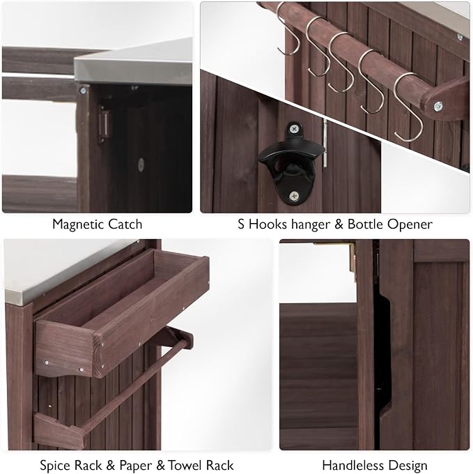 66.5" Outdoor Kitchen Island - Image 6