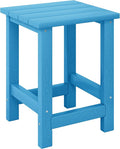 Costaelm Kids Outdoor Side Table, Small Patio HDPE Adirondack Square Table by Costaelm