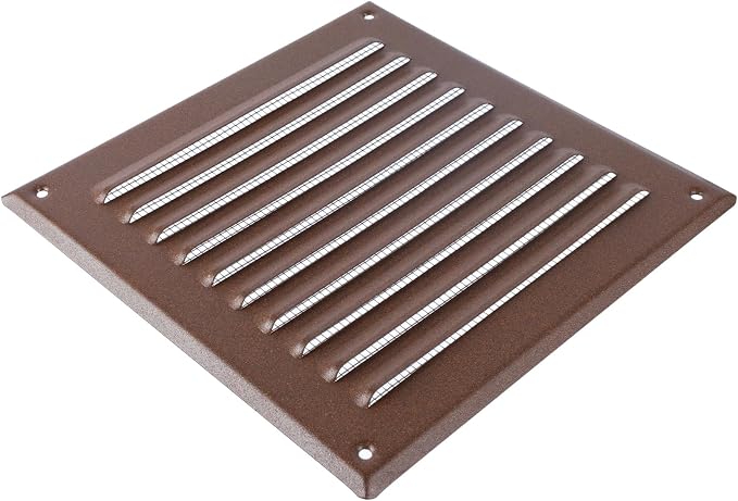 Square Ventilation Grille / 6" x 6" Inch Inside Measurement/Brown Metal Air - Image 4