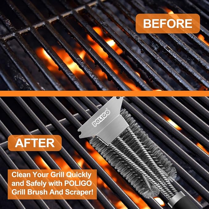 POLIGO Safe Grill Brush and Scraper - Image 7