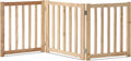 LZRS 3-Panel Wooden Free Standing Foldable Dog Gate Indoor – 24" High, by LZRSPET