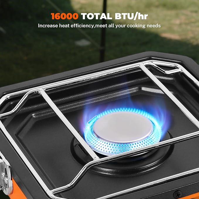 2 Burner Propane Camping Stove - Image 2