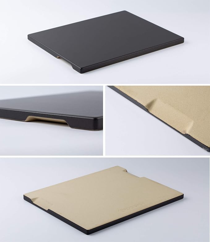 Pizza Stone, Ceramic Coating 15"x12" Rectangular Pizza Stone - Image 8