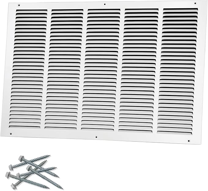 25"W x 16"H Steel Return Air Grille, Air Return Vent Cover by Howeall
