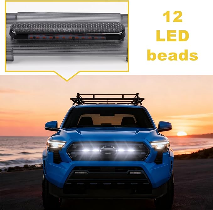 Front Grille Grill Lights for 2024 2025 Toyota Tacoma SR SR5 Led Grill Light - Image 5