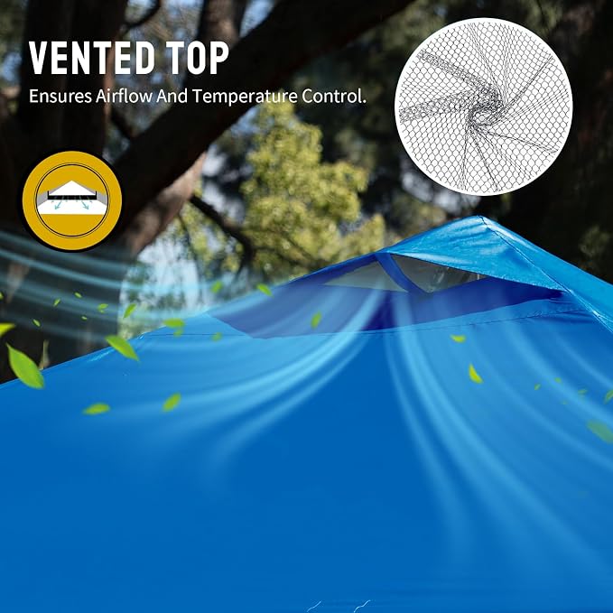CROWN SHADES 12x12 Pop Up Canopy Outside Canopy, Patented One Push Tent Canopy - Image 5