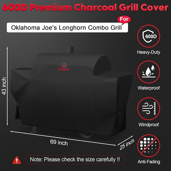 Grill Cover for Oklahoma Joe's Longhorn Combo Grill - Image 2