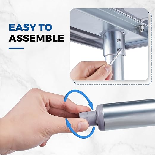 Profeeshaw Stainless Steel Prep Table 30x24 Inch NSF Commercial Work Table - Image 4
