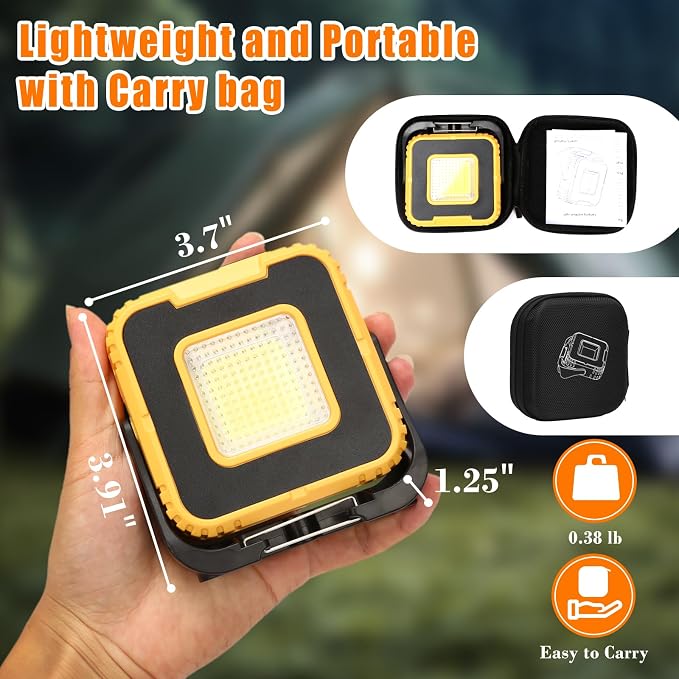 2-Pack 5000mAh LED Grill & Work Lights, Super Bright 1000LM Rechargeable - Image 6