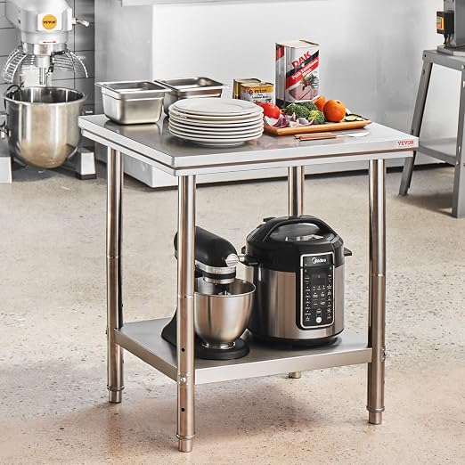 Mophorn Commercial Worktable & Workstation 24 x 30 x 32 Inch Stainless Steel - Image 8