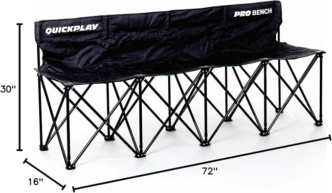 QUICKPLAY PRO Portable Folding Bench – Available in 4, and 9 Seats & 6-Seat - Image 3