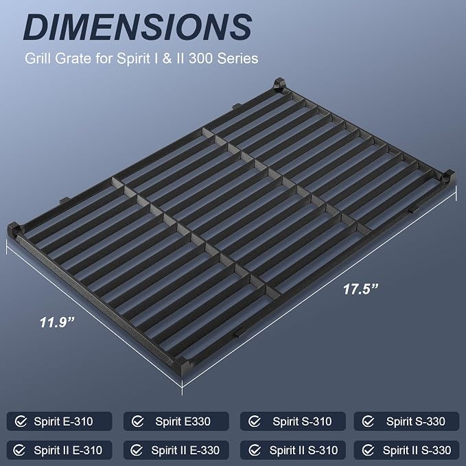 Grill Parts for Weber Spirit e310, 17.5" Grill Grates for Weber Spirit 300 and - Image 3