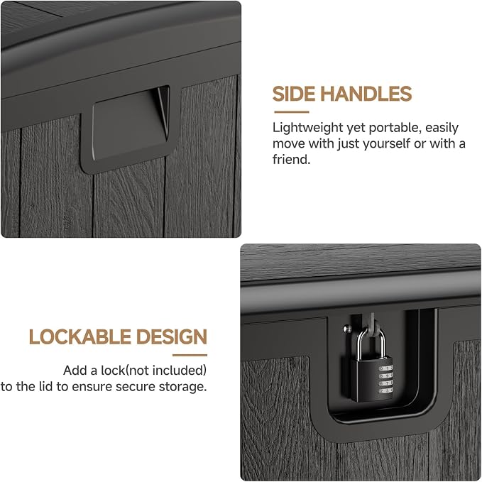 JEKO&JEKO 185 Gallon Outdoor Storage Box Set - Image 5