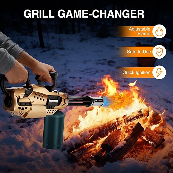 Powerful Propane Torch, Kitchen Blow Torch Gun - Image 3