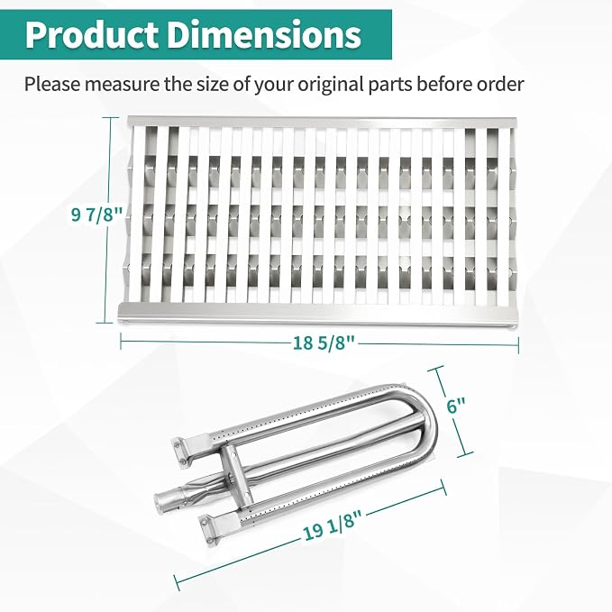 Ceramic Rod Radiant Tray for DCS Grill Parts Replacement Stainless Steel Grill - Image 2