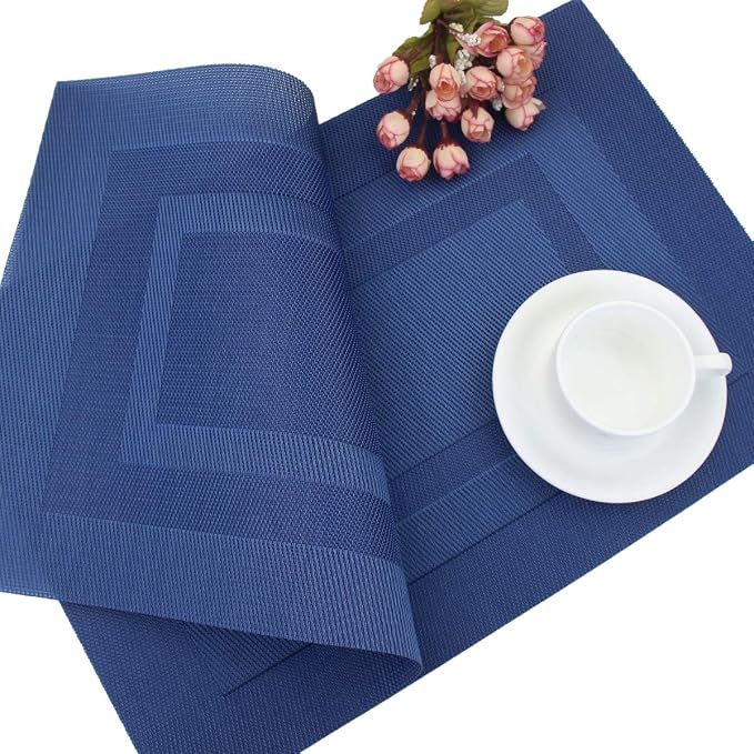 PIGCHCY Placemats, Washable Woven Vinyl Placemats - Image 7