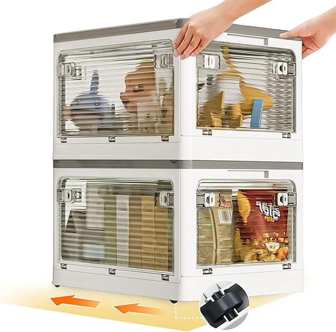 Collapsible Storage Bins with Lids, Closet Organizers, Dorm Room Essentials - Image 5