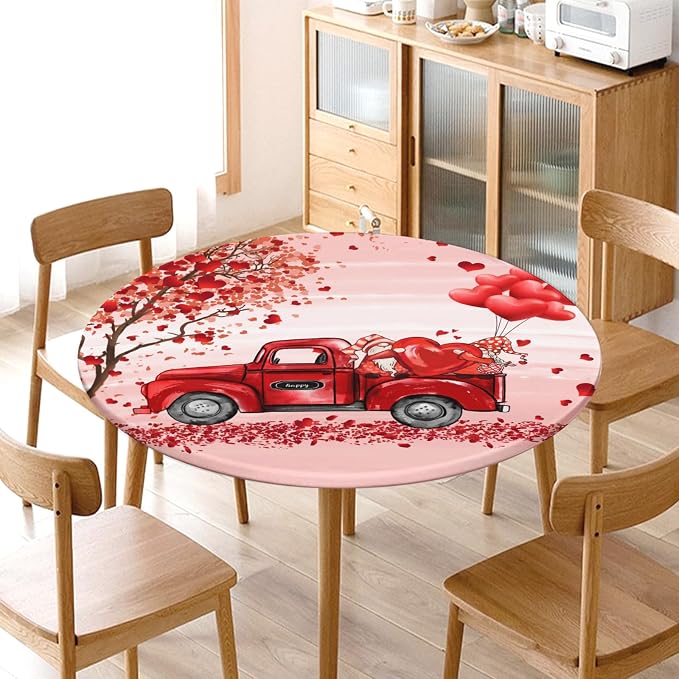 Valentines Day Round Fitted Tablecloth - Image 7