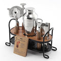 Cocktail Shaker Set with Stand, Mixology Bartender Kit by EnjoyYourCocktailTime