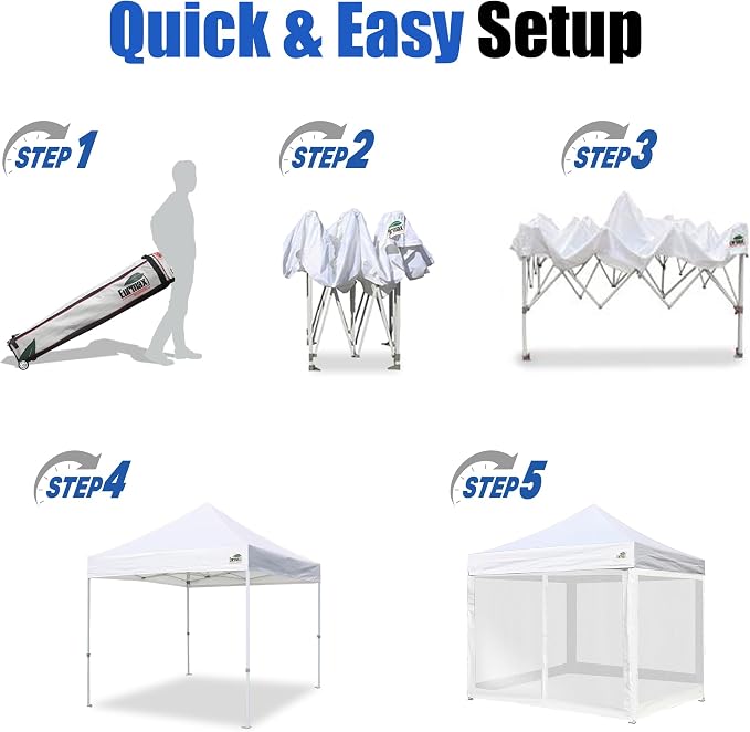 Eurmax USA 10'x10' Pop-up Canopy Tent Commercial Instant Canopies - Image 4