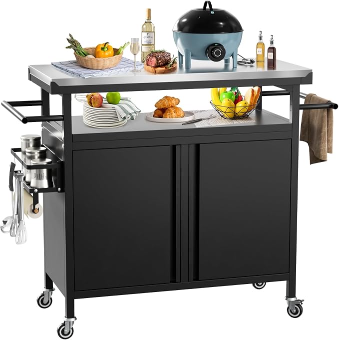 Outdoor Grill Cart Bar Cart by Unknown