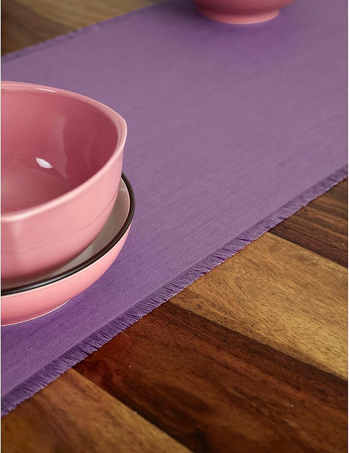 Solino Home Linen Fringe Table Runner 72 Inches Long - Image 9