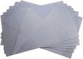 Gugrida Natural Placemats Woven Vinyl Insulation Washable Table Placemats by Gugrida