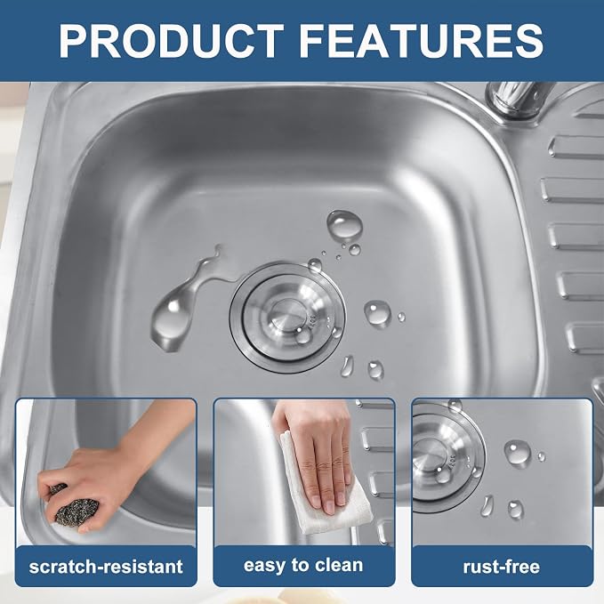 Outdoor Sink with Hose Hook Up, Free Standing Stainless Steel Utility Sink - Image 4
