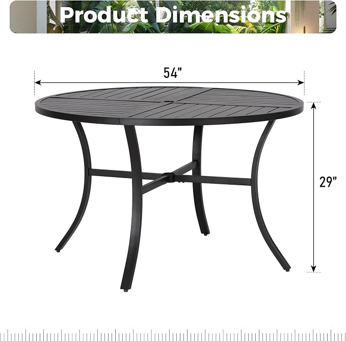 Outdoor Patio Round Dining Table - Image 3