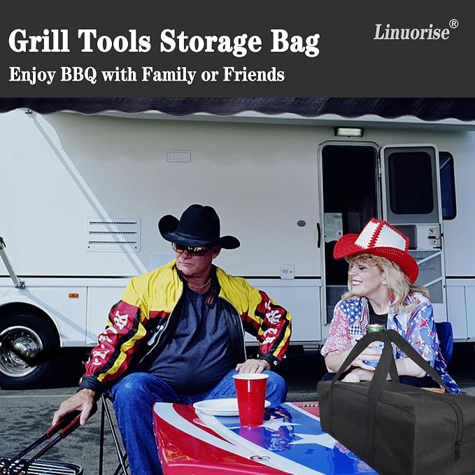 BBQ Tools Storage Bag, Grill Accessory Storage, Grilling Tools Storage - Image 2