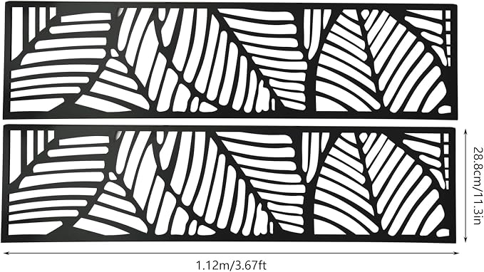 Metal Outdoor Divider 71x40'' Privacy Screens 6 Panels Privacy Fence - Image 7