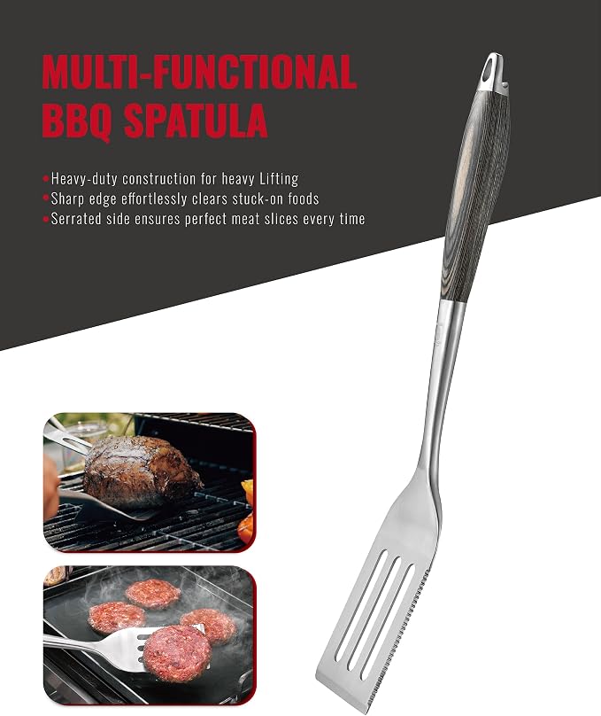 Stainless Steel BBQ Tool Set - Image 6