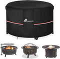 Fire Pit Cover Round 48 Inch Waterproof, Outdoor Heavy Duty Durable 600D by Alickwang
