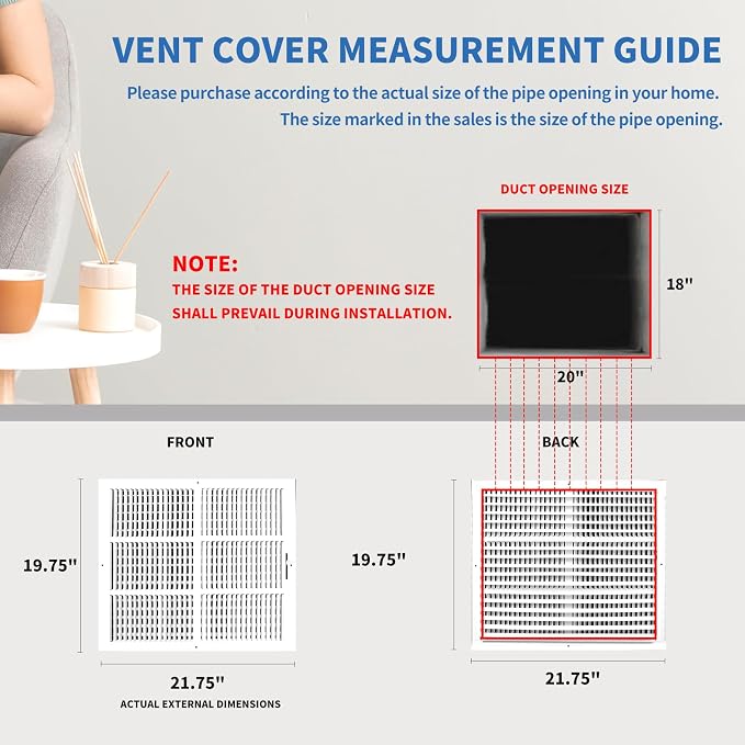 20x18 Vent Register, Vent Covers - Image 6