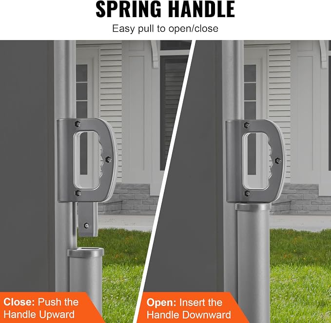 VEVOR Retractable Side Awning, UV 50 71''x 236'' Full Aluminum Rust-Proof Patio - Image 5