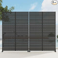 Casaphoria Metal Privacy Screen 72" H x 45" W, 2 Pack Outdoor Freestanding by Casaphoria