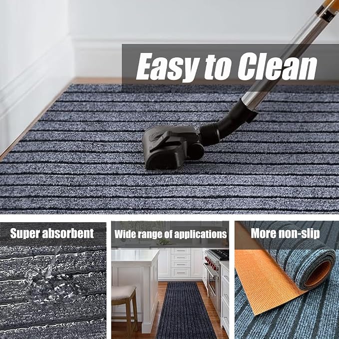 Antenat 2-Pack Door Mat, Low Profile Indoor Outdoor Entryway Mats, Durable - Image 5