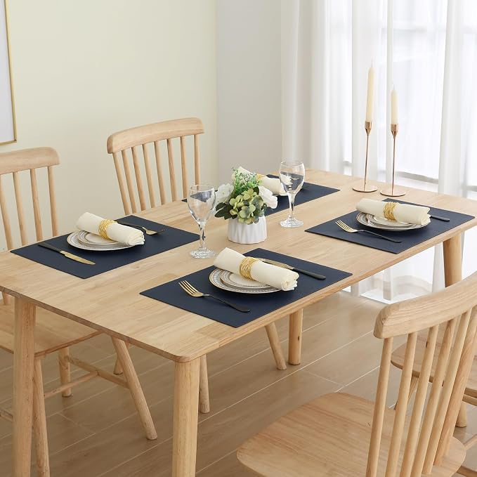 Homaxy Faux Leather Heat Resistant Placemats - Image 8