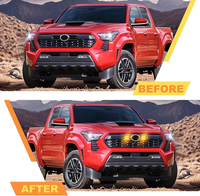 Front Grille Grill Lights for 2024 2025 Toyota Tacoma OEM Grill Led Grills - Image 2